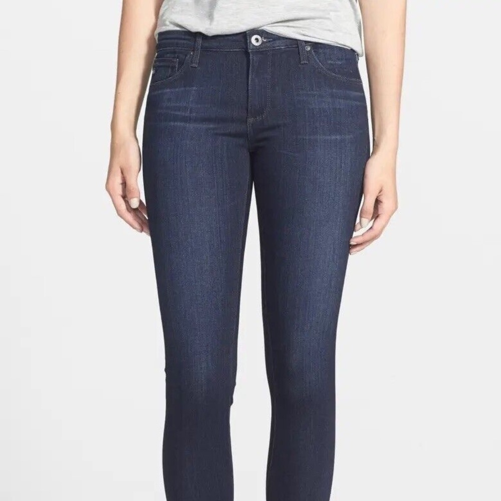 AG Adriano Goldschmied The Legging Ankle Jeans Size 26R Super Skinny Denim Blue